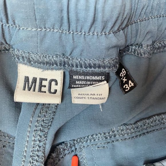 Mountain Equipment Coop Istrum Pants Men’s 38x34 Hiking Outdoor Stretch Blue MEC - Picture 8 of 9